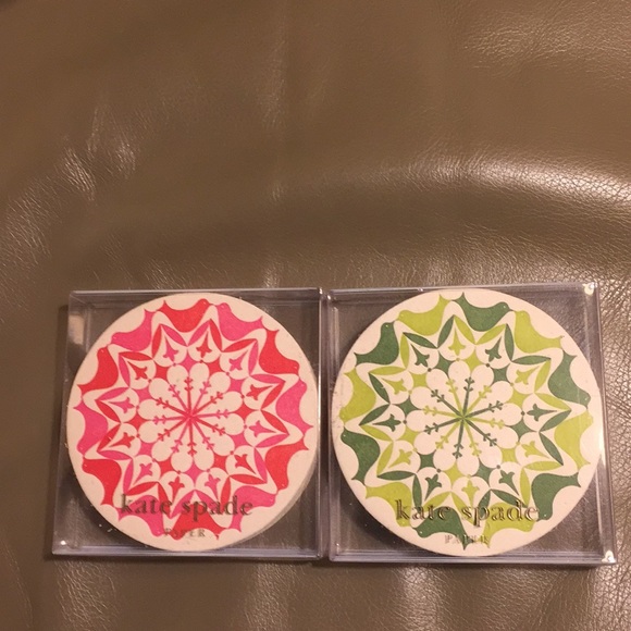 kate spade Accessories - 🔥2packages KATE SPADE Coasters Birds/Fleur de Lis
